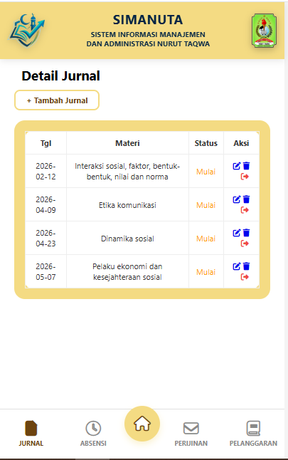 Jurnal Mengajar